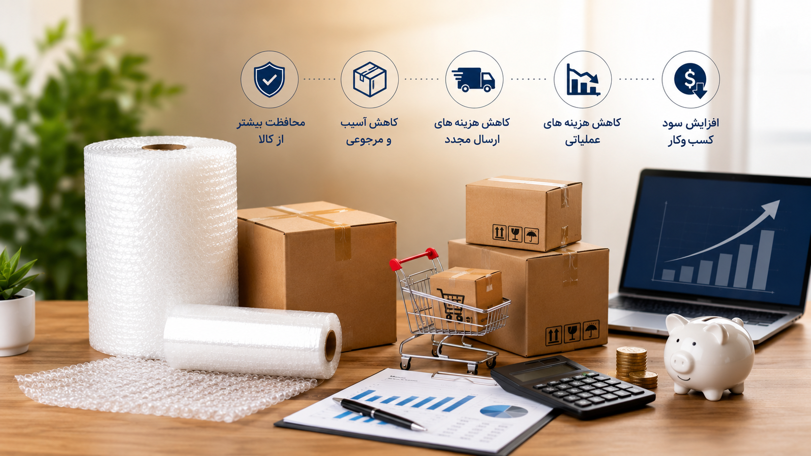 کاهش نرخ مرجوعی کالا با بستهبندی اصولی